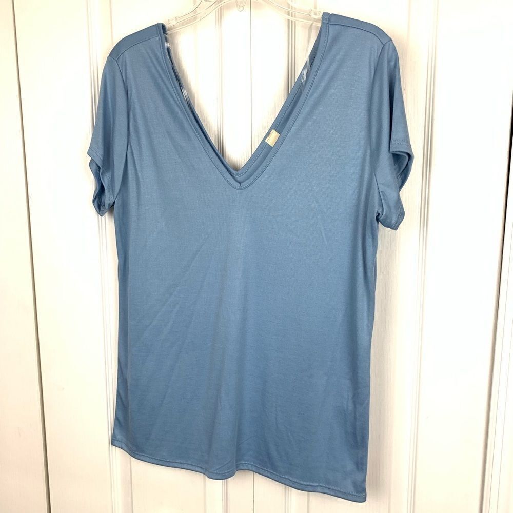 Blue Leopard Plus Size Top‎